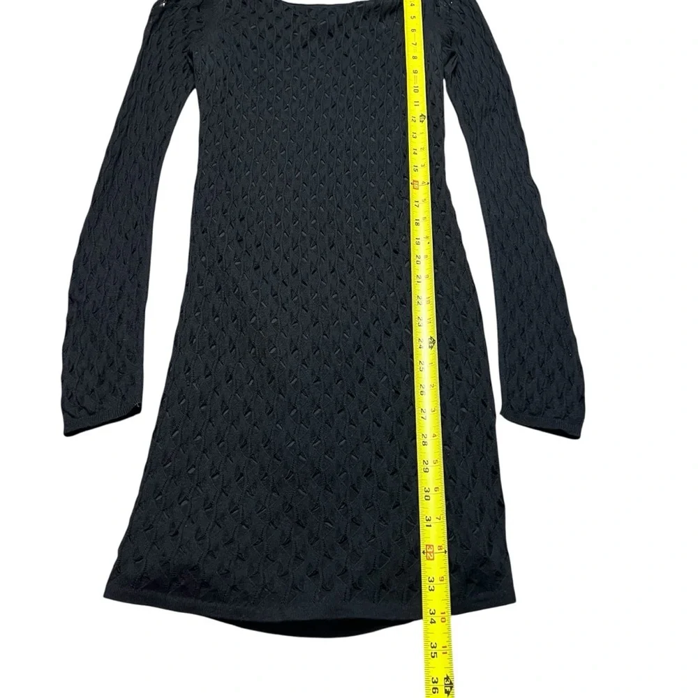 Diane Von Furstenberg Black Slim Kivel Ladder Lace Dress Women’s SP Cashmere - Picture 10 of 11